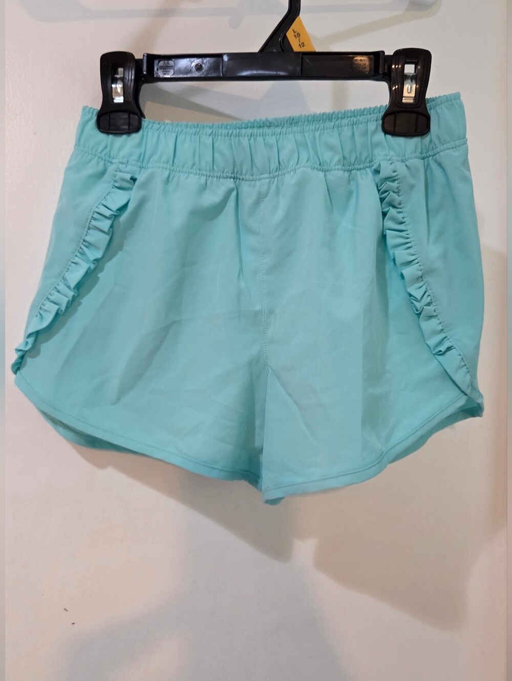 Girls Yogalicious Blue Shorts, Sz 10